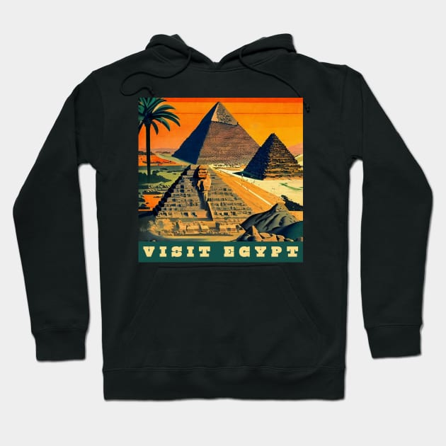 Visit Egypt Hoodie by Prints Charming